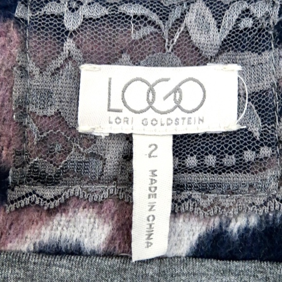 NEW! LOGO by Lori Goldstein Brushed Fleece Camo Zip Front Jacket Quilted SZ 2 - Picture 7 of 9